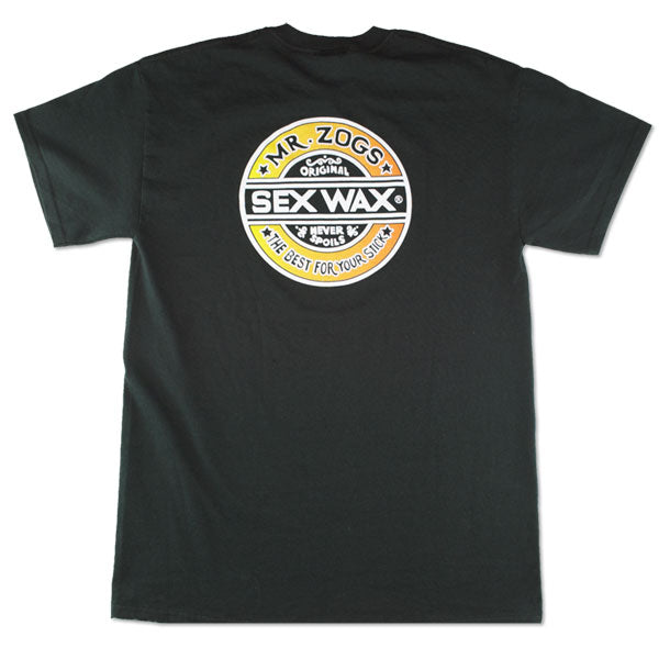 Mr Zogs Sex Wax T-Shirt-Fade-Black/Orange | Mr Zogs Sex Wax | - Northshore Newquay - Surf/Skate