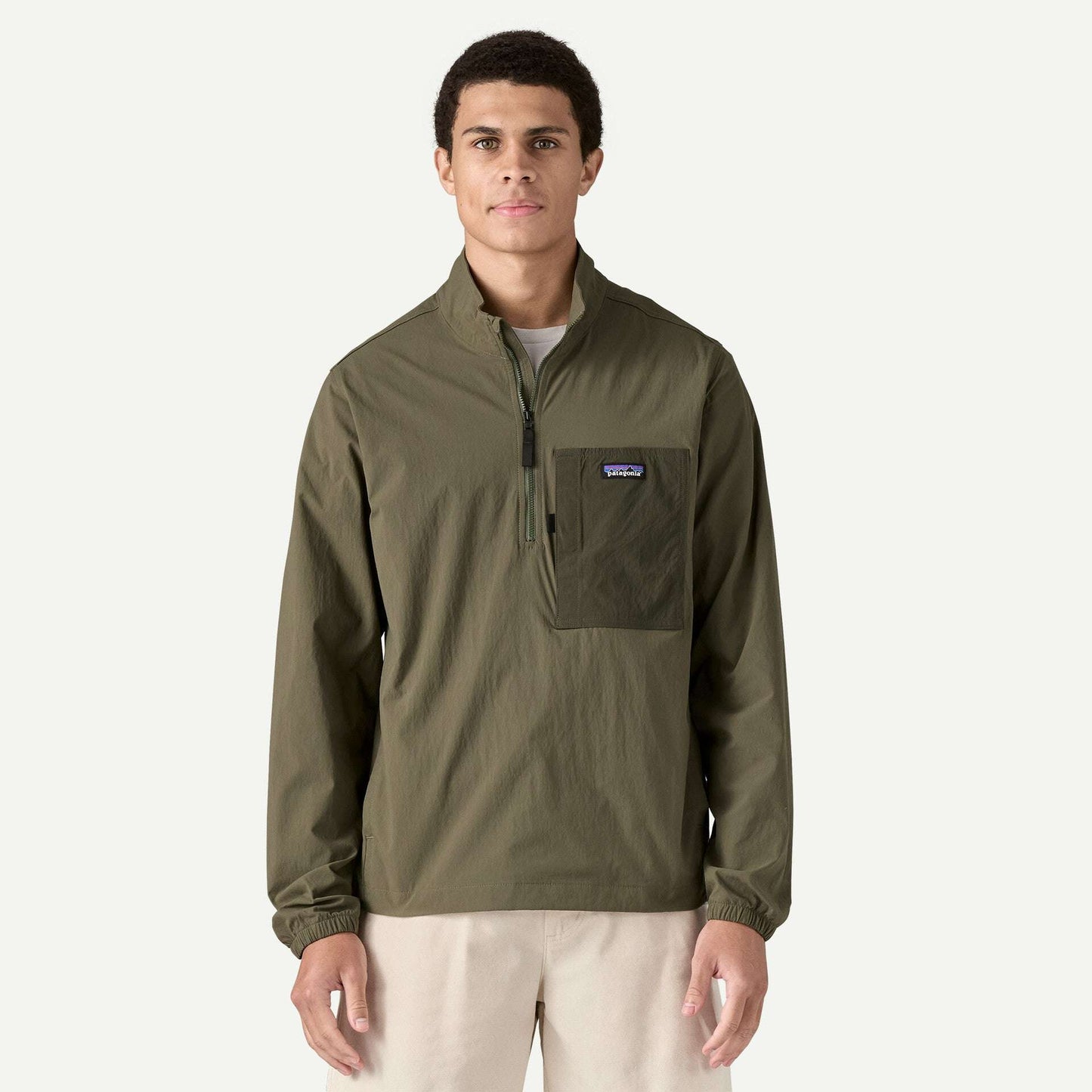 Patagonia Men's Outdoor Everyday Marsupial Pullover-Basin Green L | Patagonia |