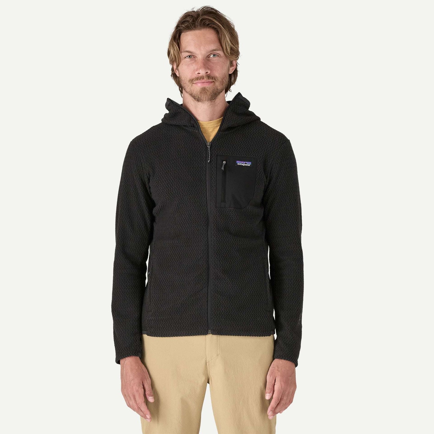 Patagonia Men's R1® Air Full-Zip Hoody-Black | Patagonia |