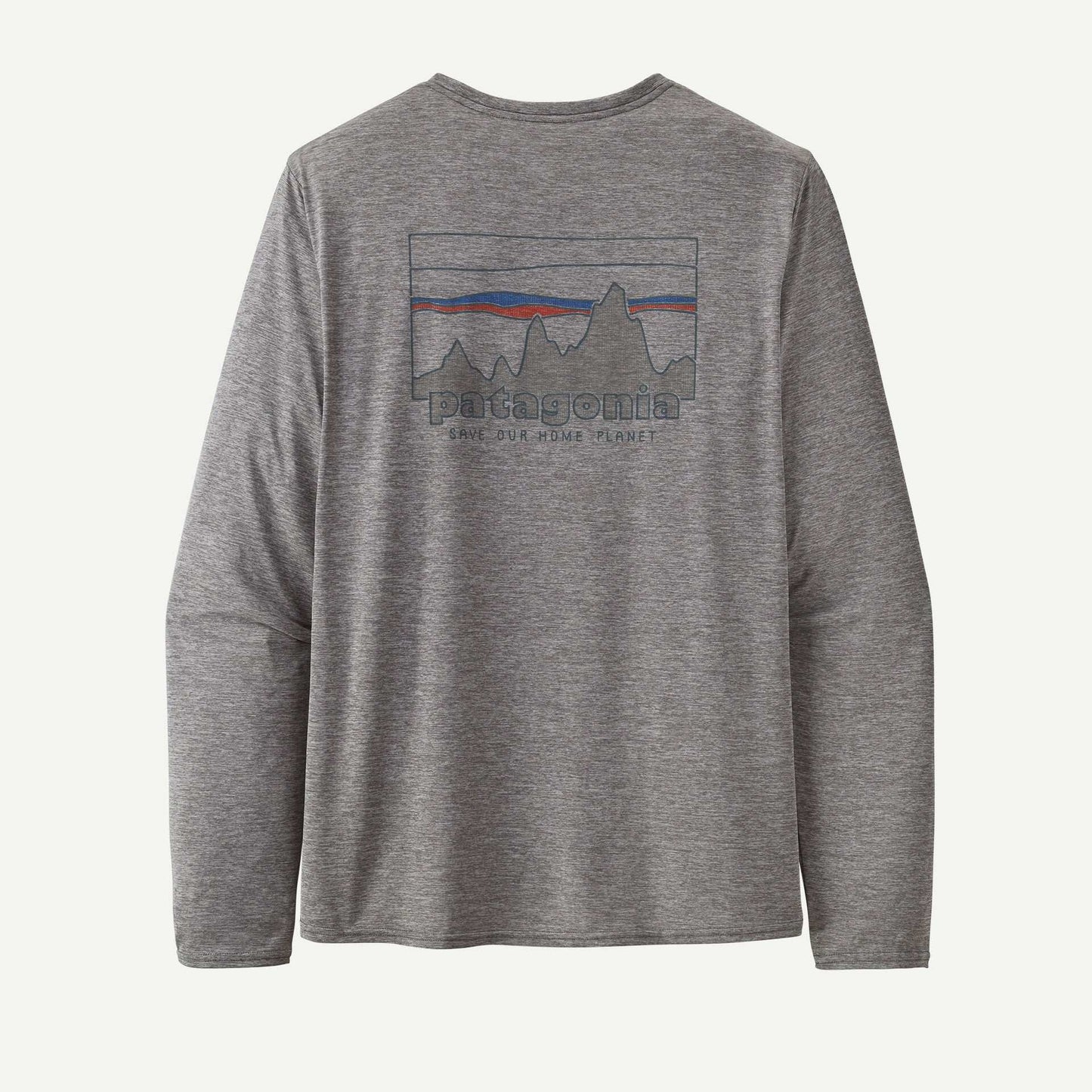 Patagonia Men's Long-Sleeved Capilene® Cool Daily Graphic Shirt-73 Skyline: Feather Grey | Patagonia |