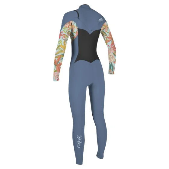 O'NEILL GIRLS EPIC 4/3MM CHEST ZIP FULL WETSUIT - (INFINITY / DAHLIA) | O’neill | Winter Wetsuit - Northshore Newquay - Surf/Skate