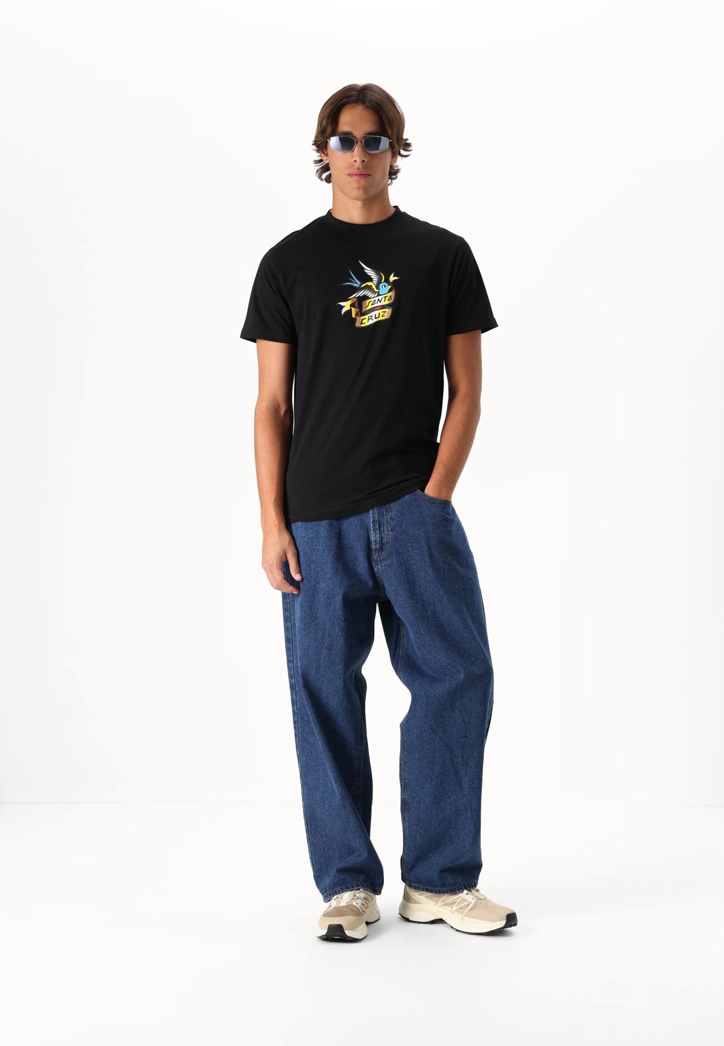 SANTA CRUZ MEN'S SOMMER SPARROW T SHIRT - BLACK | Santa Cruz | T Shirt