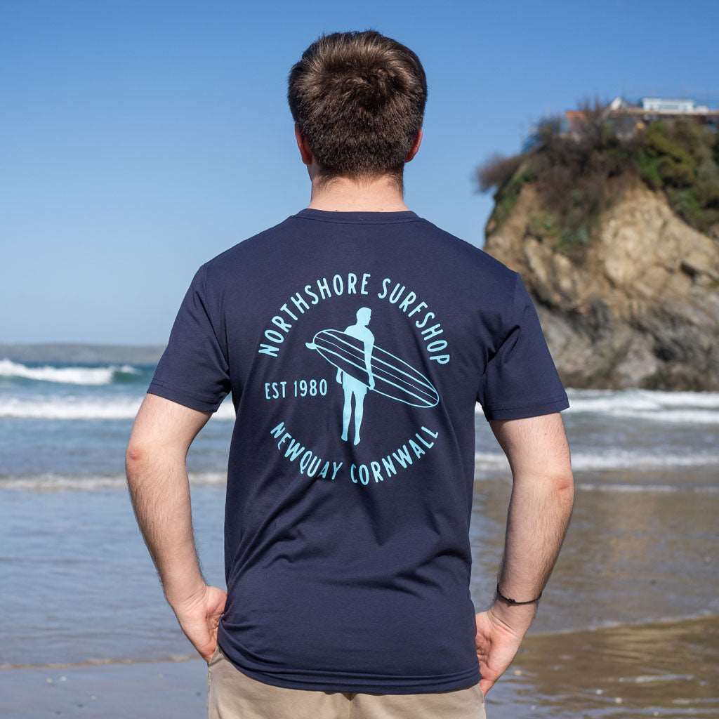 Heritage Organic Tee | Dark Navy | Northshore Surf Shop | T Shirt - Northshore Newquay - Surf/Skate