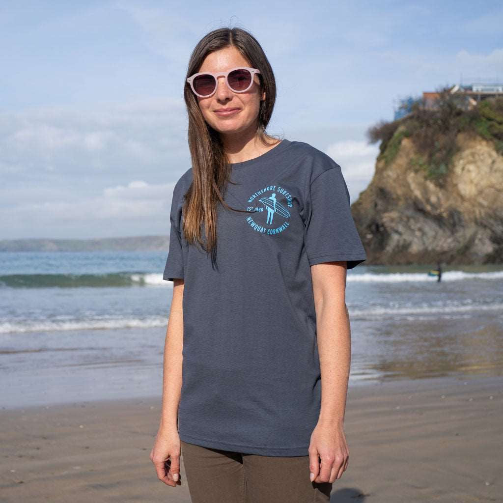 Heritage Organic Tee | Navy Blue | Northshore Surf Shop |