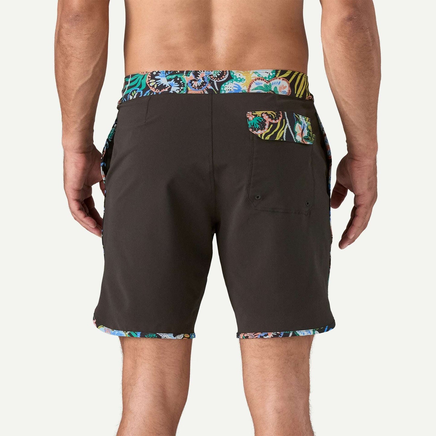 Patagonia Men's Hydropeak Side Shore Boardshorts - 18"- Undersea: Black | Patagonia |
