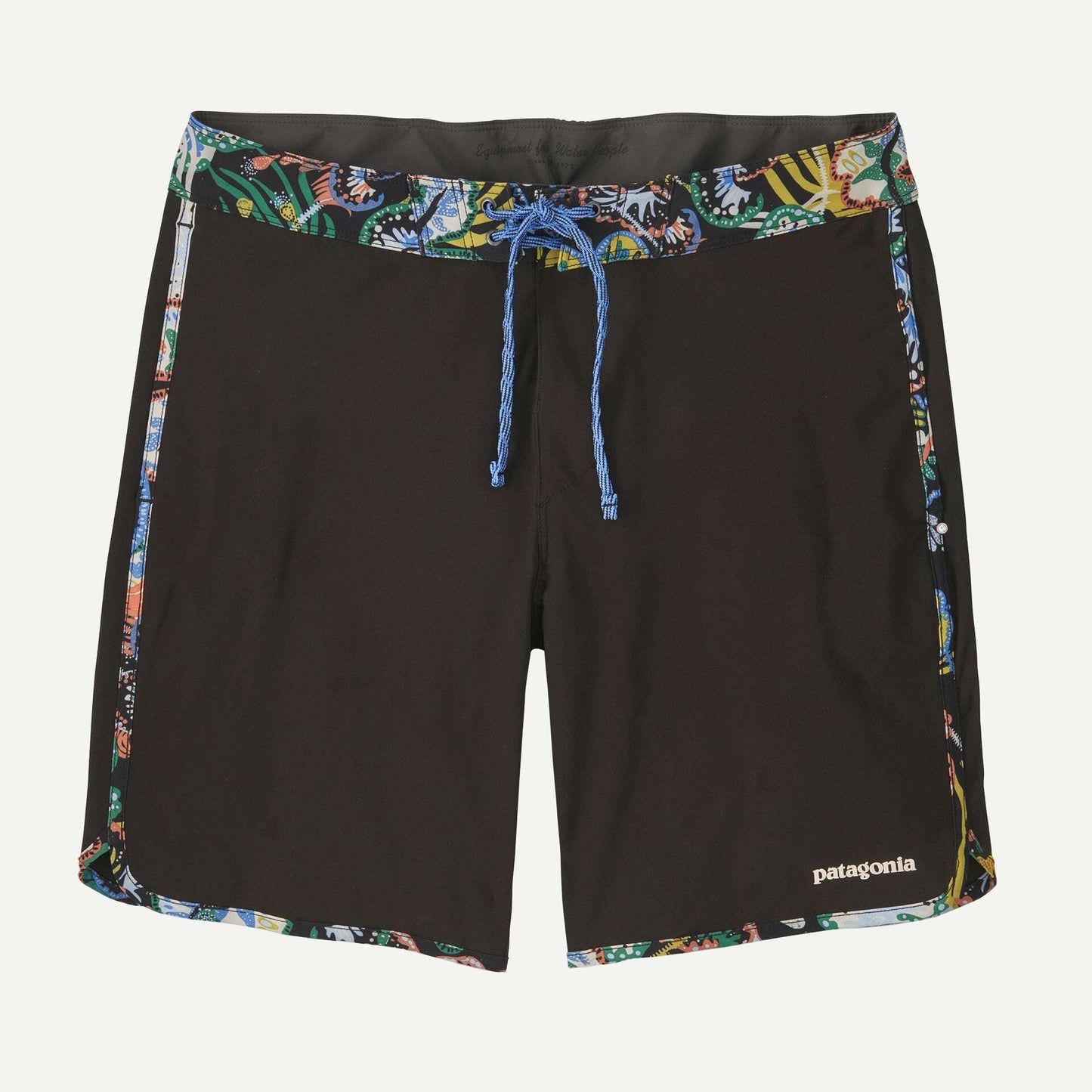 Patagonia Men's Hydropeak Side Shore Boardshorts - 18"- Undersea: Black | Patagonia |