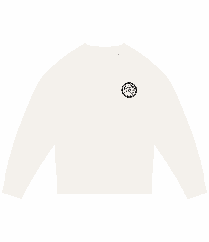 Checkered Crew | Ivory | Northshore Surf Shop | Sweatshirt - Northshore Newquay - Surf/Skate