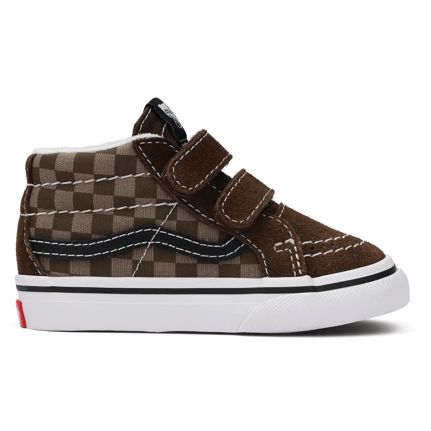 Vans Kids SK8-Mid Reissue V-Tonal Check Brown | Vans | trainers