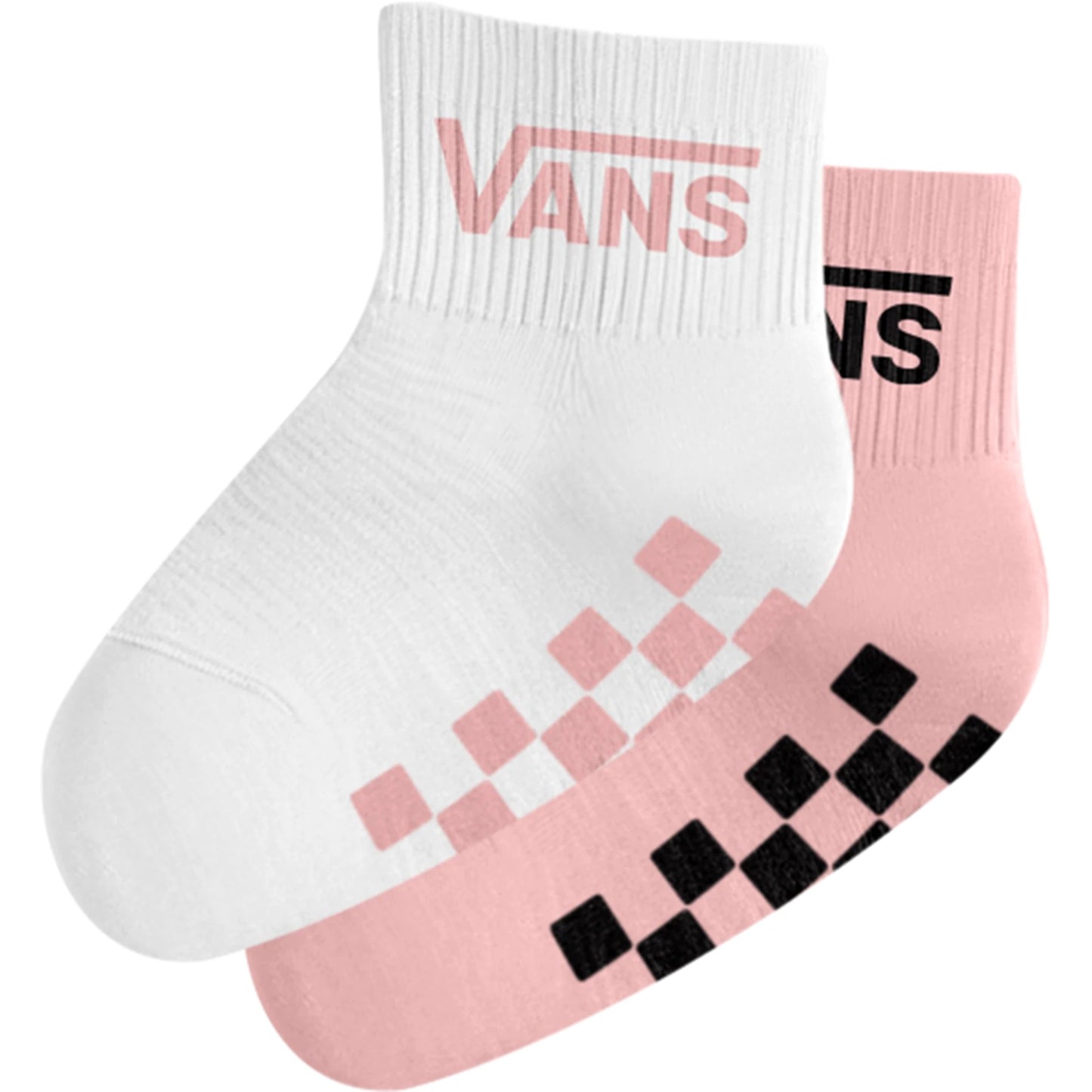 Vans Infant Drop V Socks (2 Pairs) Checkerboard Pink | Vans | Sports socks