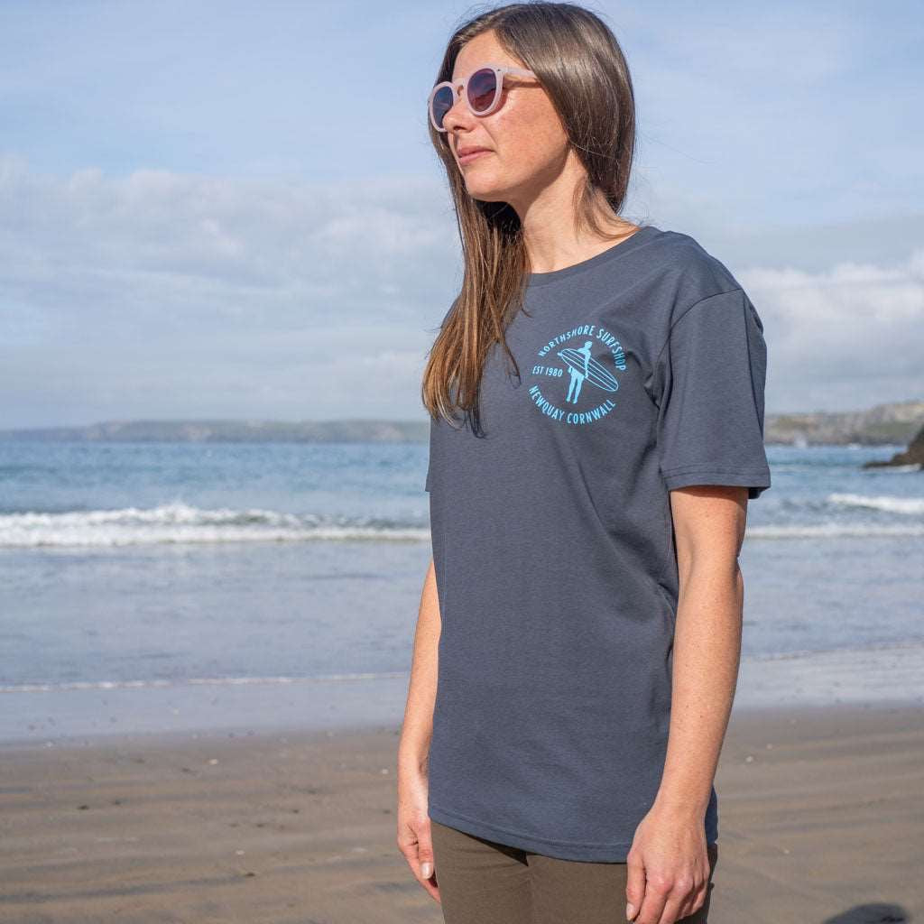 Heritage Organic Tee | Navy Blue | Northshore Surf Shop |
