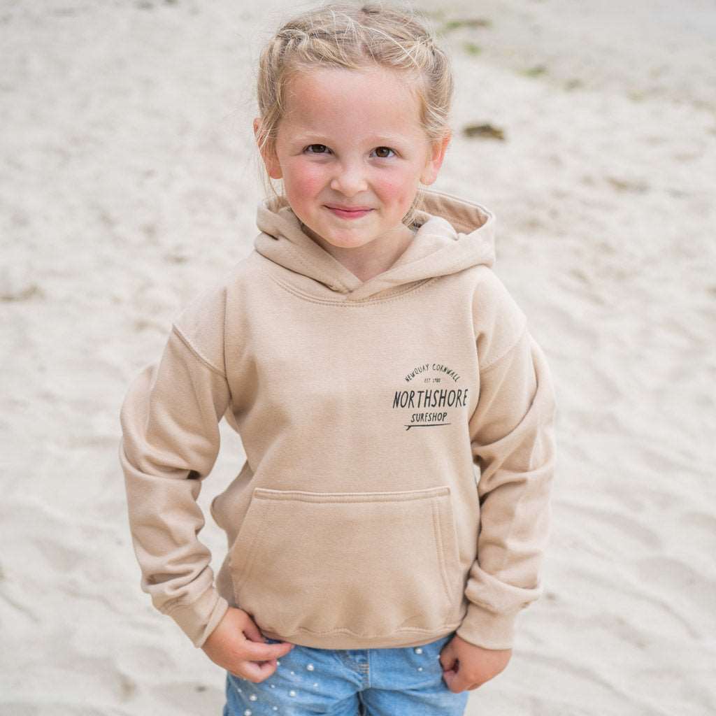 Kids Classic Logo Hoodie | Desert Sand | Northshore Surf Shop | Kids Clothing - Northshore Newquay - Surf/Skate