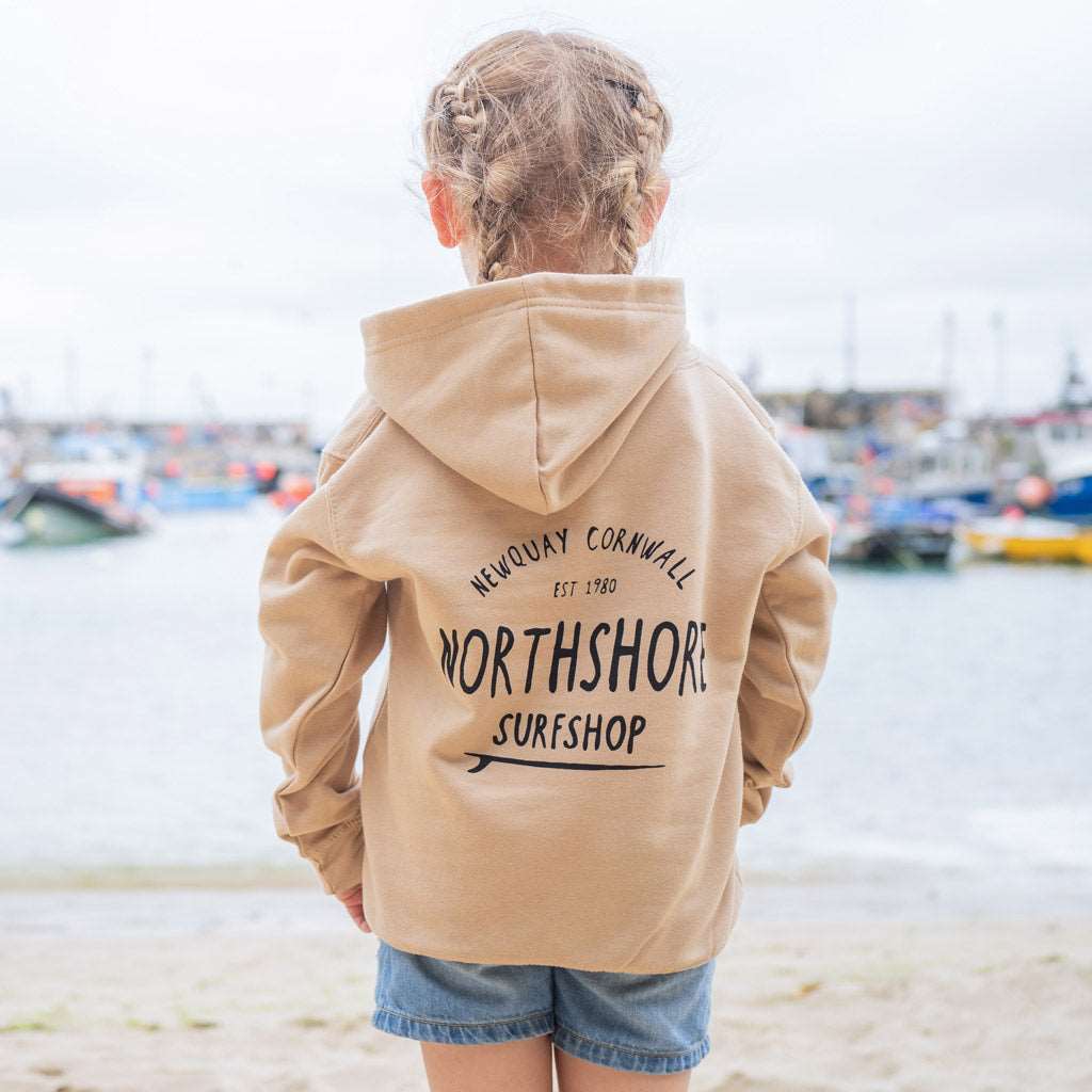 Kids Classic Logo Hoodie | Desert Sand | Northshore Surf Shop | Kids Clothing - Northshore Newquay - Surf/Skate