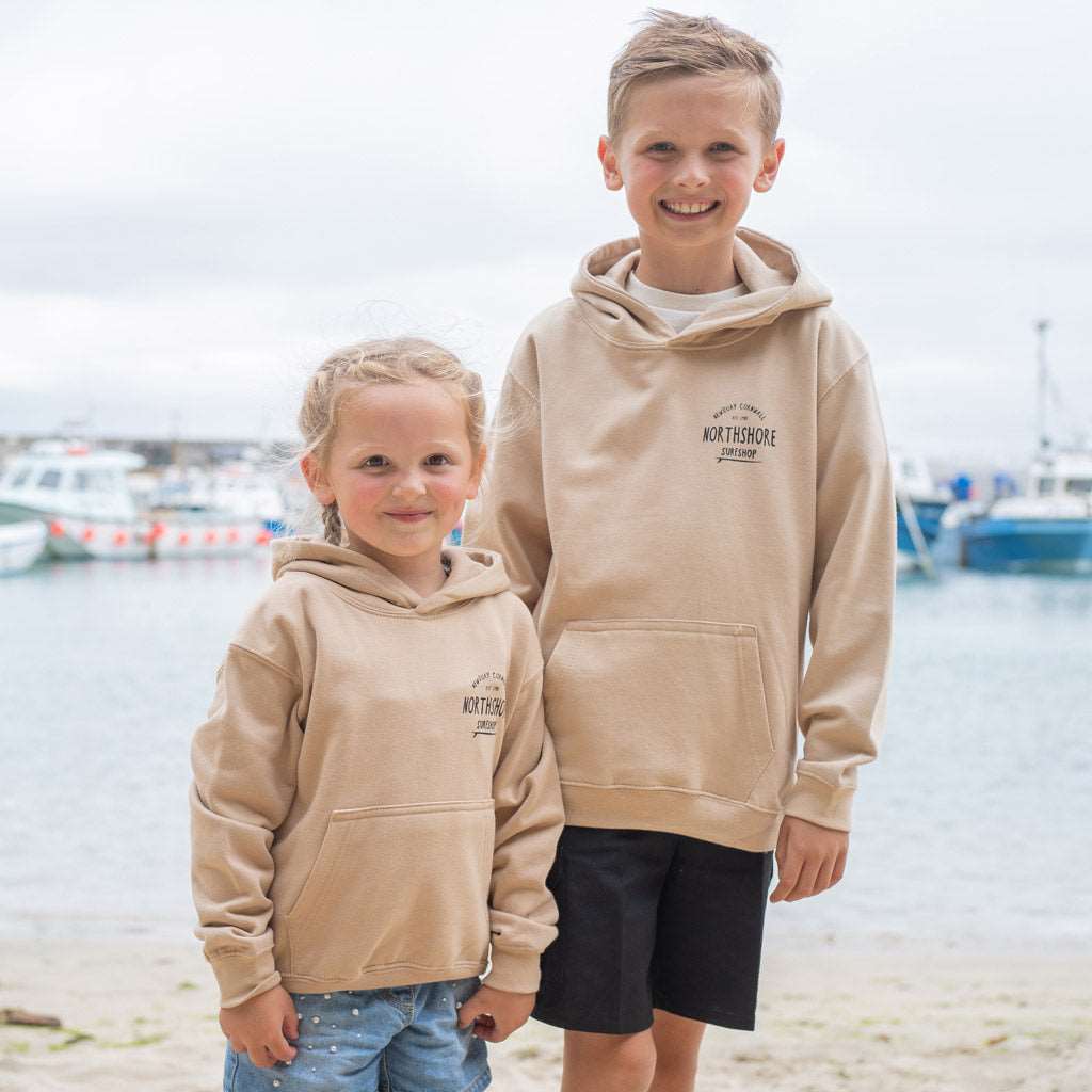 Kids Classic Logo Hoodie | Desert Sand | Northshore Surf Shop | Kids Clothing - Northshore Newquay - Surf/Skate