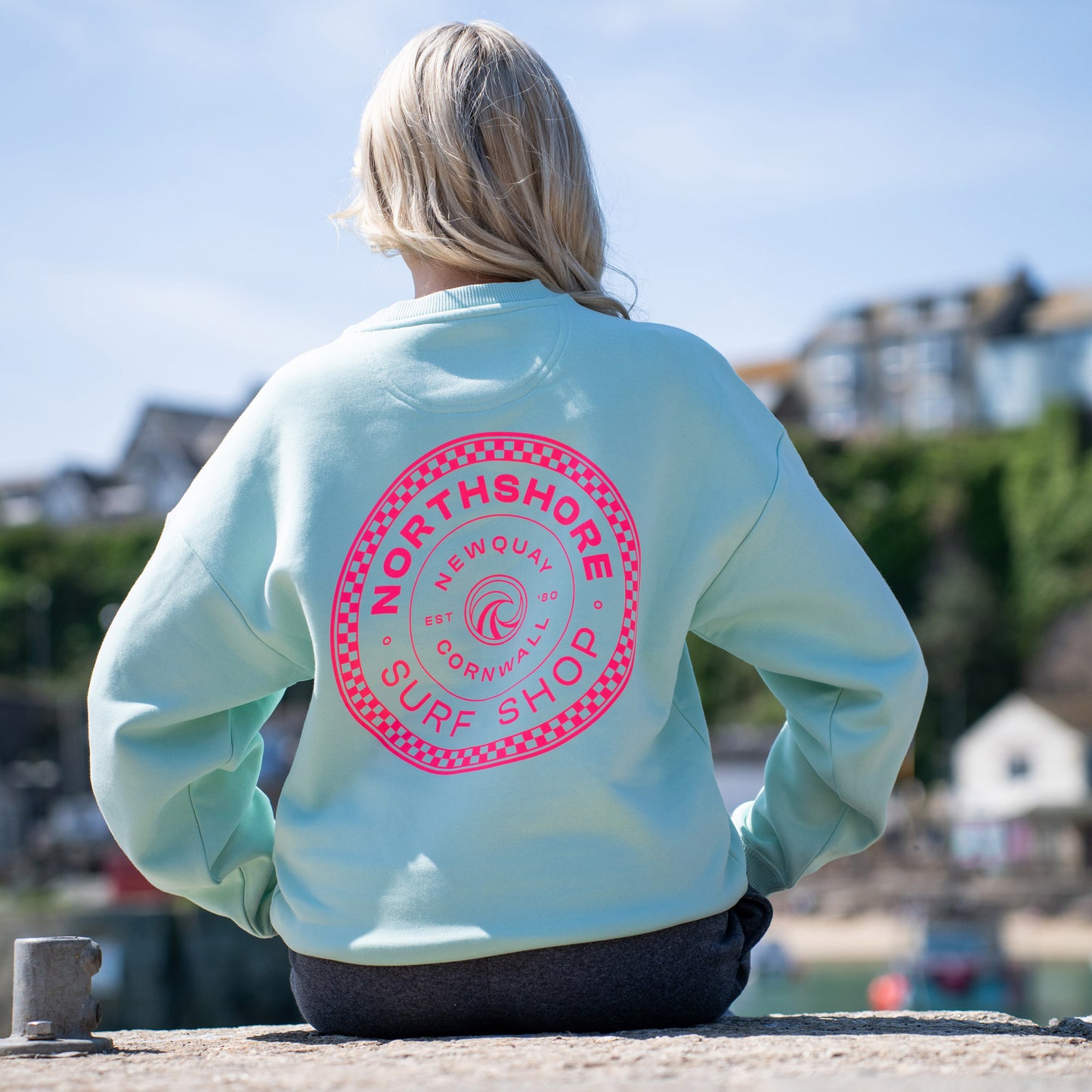 Checkered Crew | Brook Green | Northshore Surf Shop | Sweatshirt