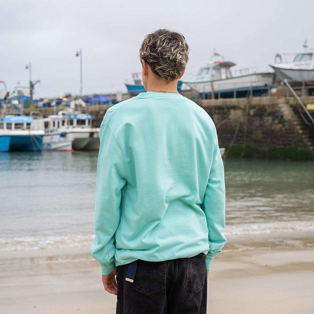 Classic Logo Crew | Peppermint | Northshore Surf Shop | Sweatshirt - Northshore Newquay - Surf/Skate