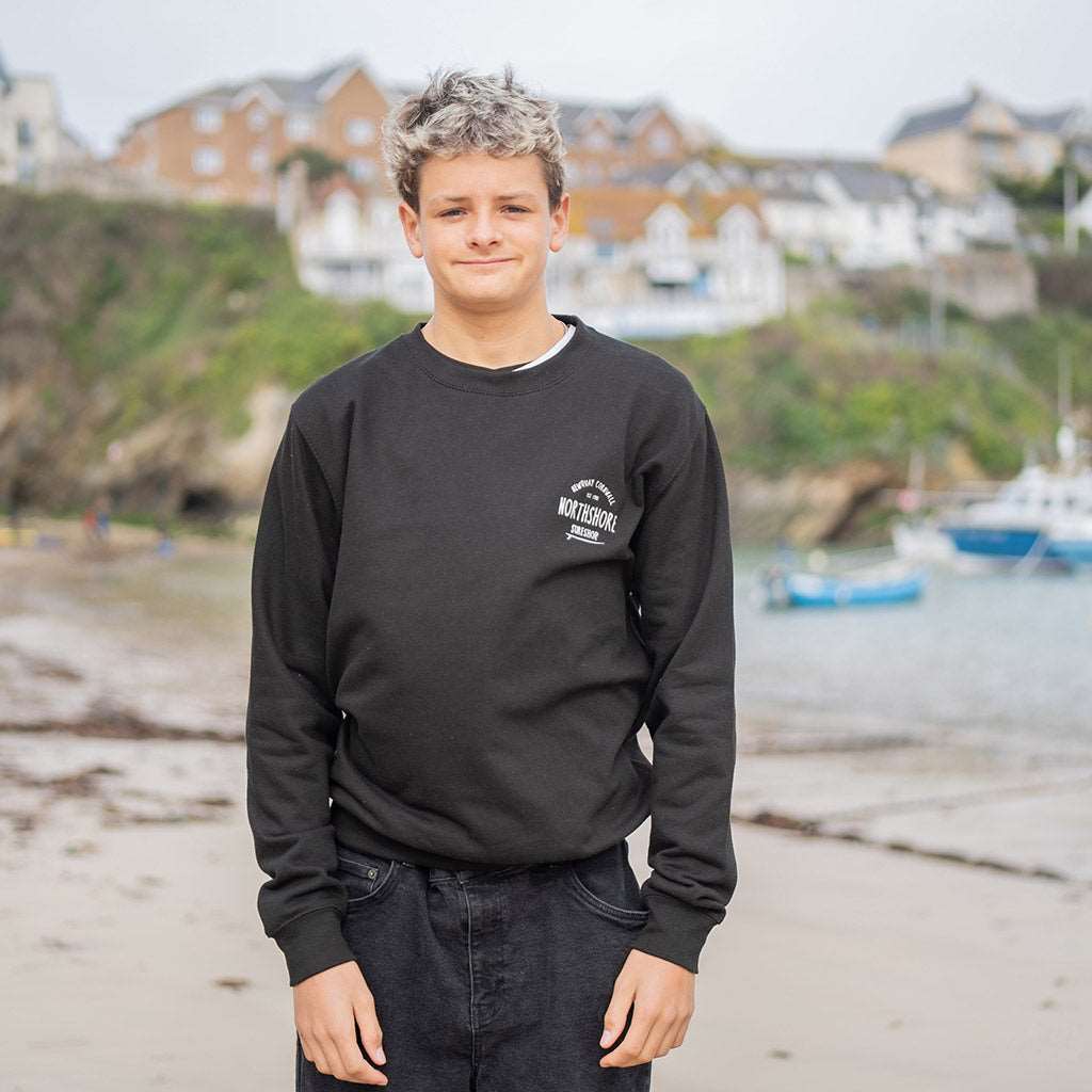 Classic Logo Crew | Black | Northshore Surf Shop | Sweatshirt