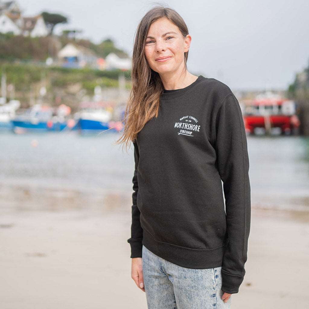 Classic Logo Crew | Black | Northshore Surf Shop | Sweatshirt