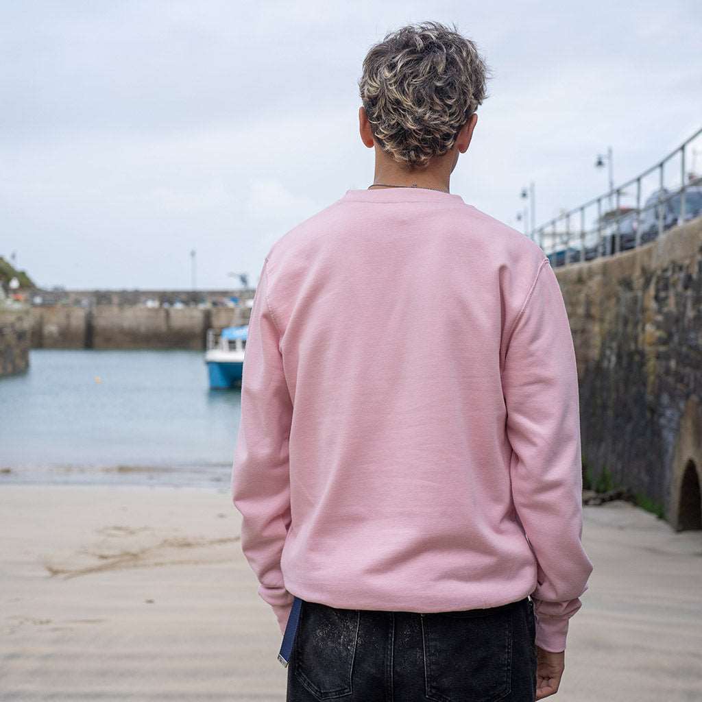Classic Logo Crew | Baby Pink | Northshore Surf Shop | Sweatshirt - Northshore Newquay - Surf/Skate