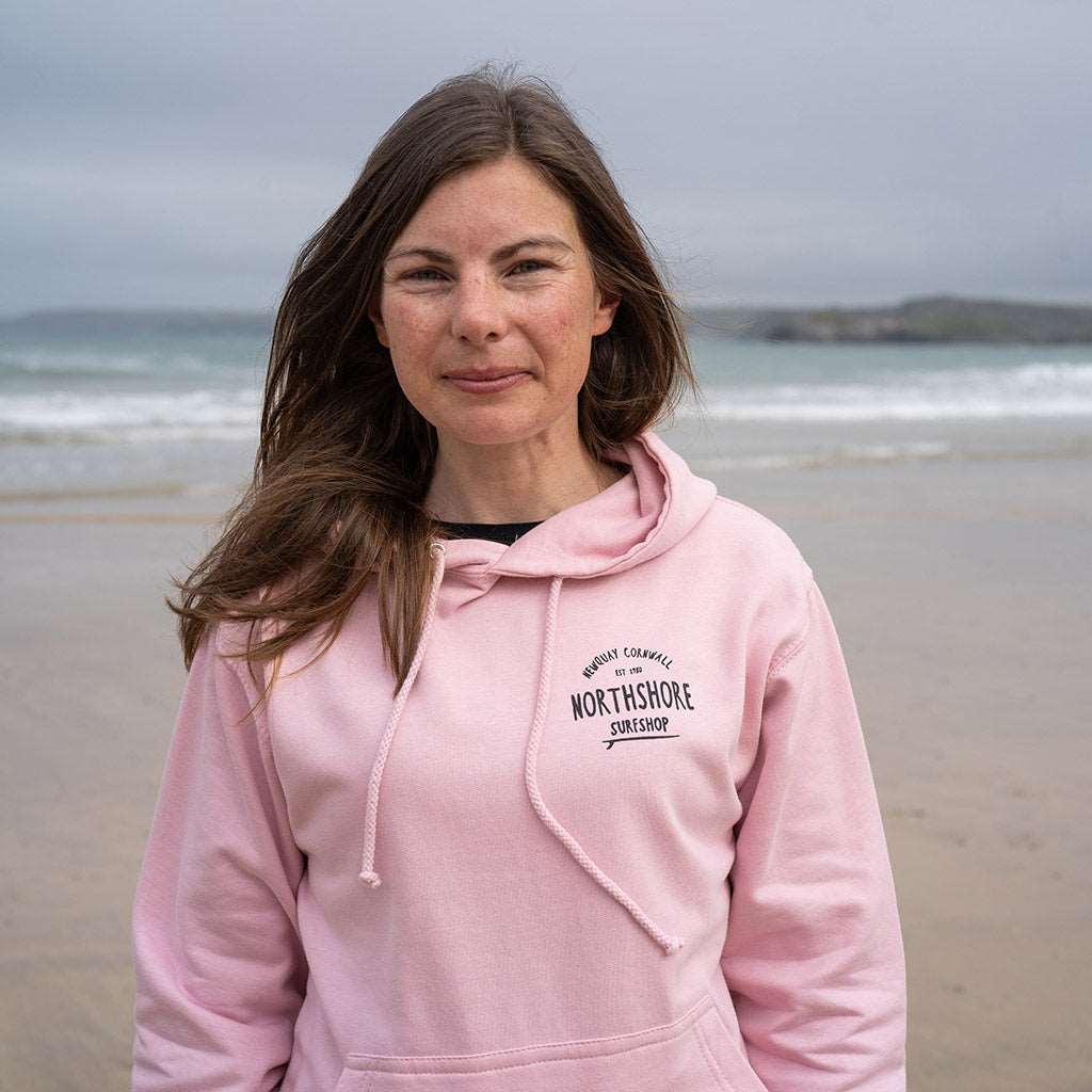 Classic Logo Hoodie | Baby Pink | Northshore Surf Shop | Hooded Sweatshirt