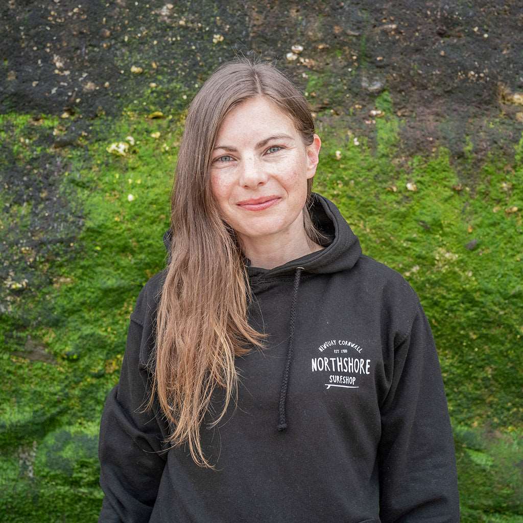 Classic Logo Hoodie | Black | Northshore Surf Shop | Hooded Sweatshirt - Northshore Newquay - Surf/Skate