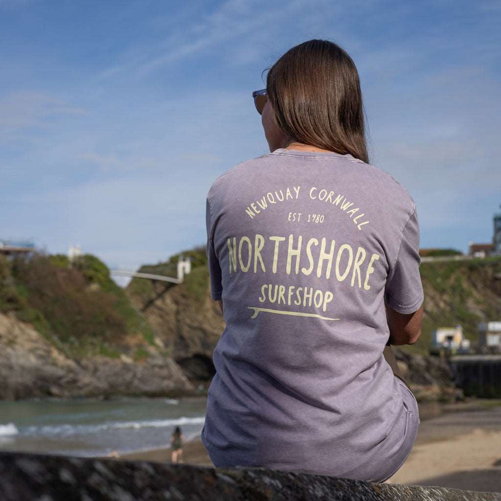 Classic Logo Organic Tee | Orchid Stone | Northshore Surf Shop | T Shirt - Northshore Newquay - Surf/Skate