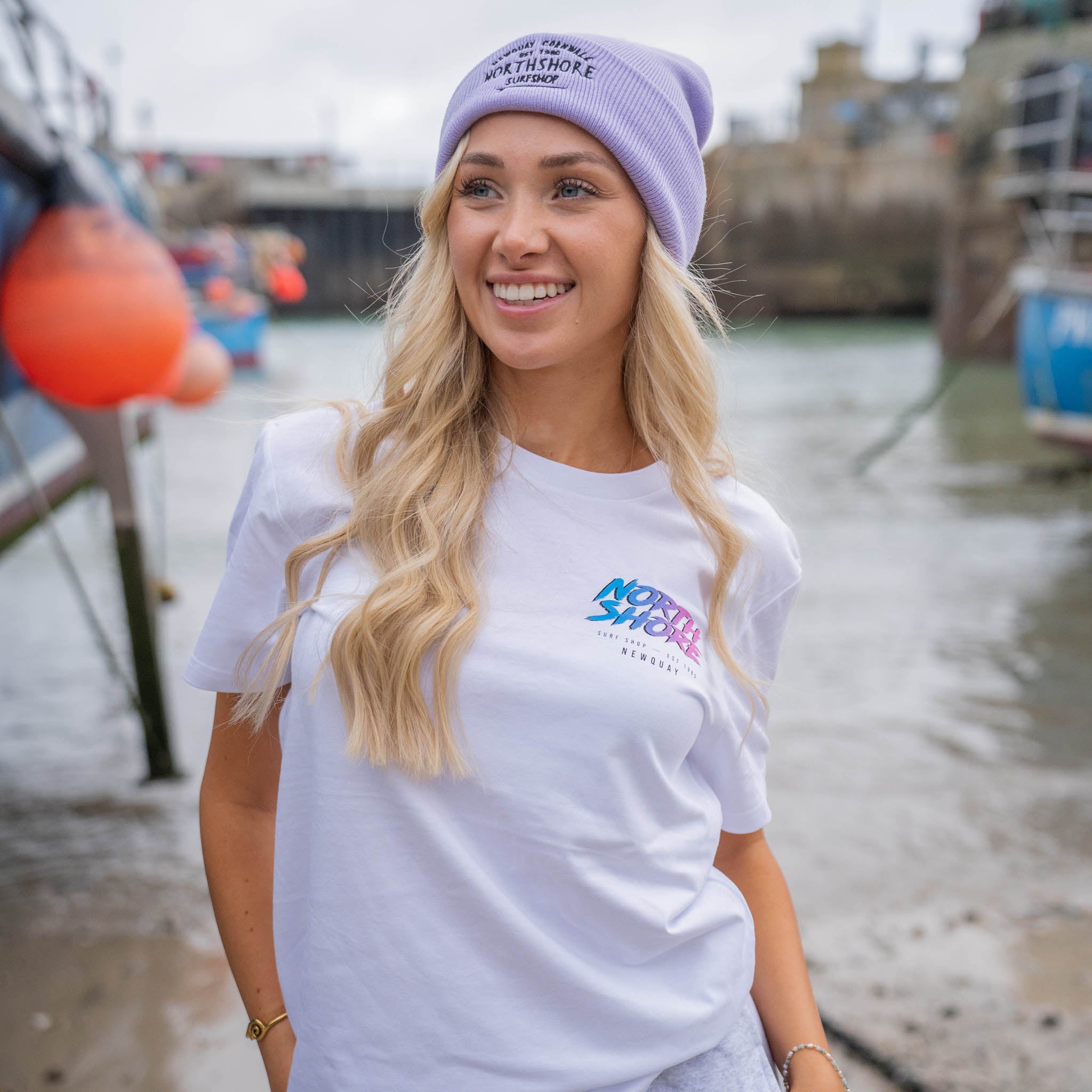 80’s Fade White T Shirt- White | Northshore Surf Shop | T Shirt - Northshore Newquay - Surf/Skate