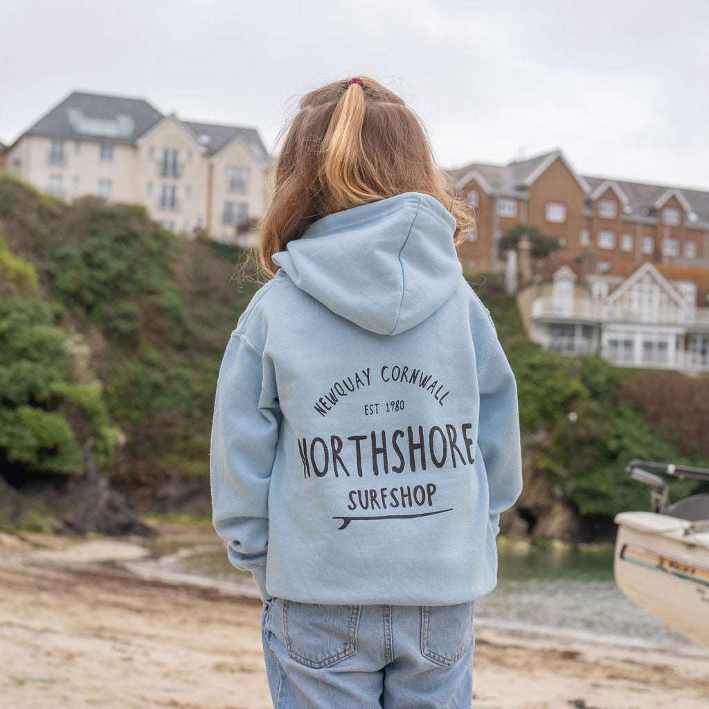 Kids Classic Logo Hoodie | Sky Blue | Northshore Surf Shop | Kids Clothing - Northshore Newquay - Surf/Skate