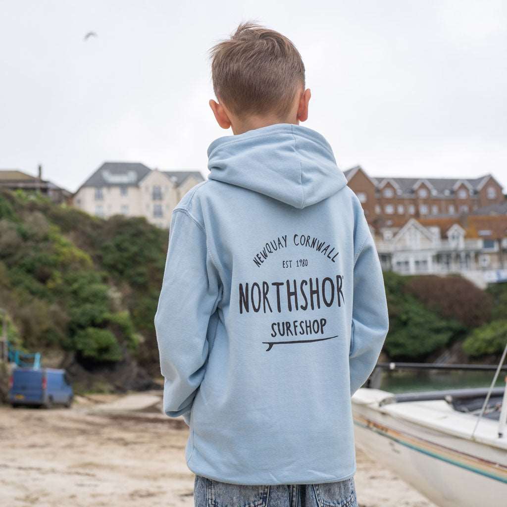 Kids Classic Logo Hoodie | Sky Blue | Northshore Surf Shop | Kids Clothing - Northshore Newquay - Surf/Skate