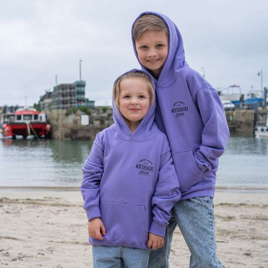 Kids Classic Logo Hoodie | Lavender | Northshore Surf Shop | Kids Clothing - Northshore Newquay - Surf/Skate