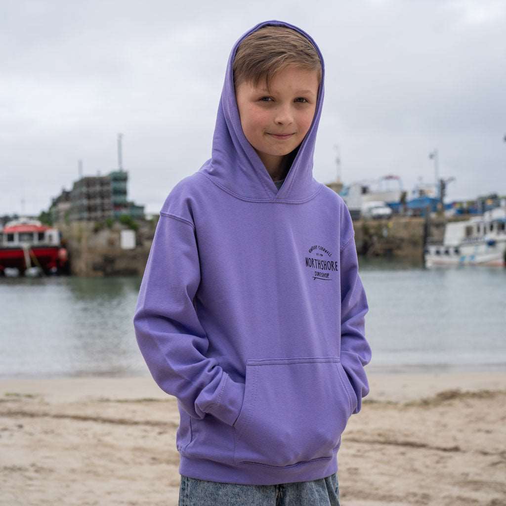 Kids Classic Logo Hoodie | Lavender | Northshore Surf Shop | Kids Clothing - Northshore Newquay - Surf/Skate