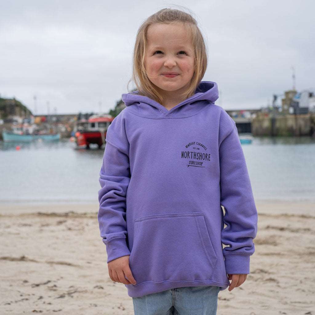 Kids Classic Logo Hoodie | Lavender | Northshore Surf Shop | Kids Clothing - Northshore Newquay - Surf/Skate