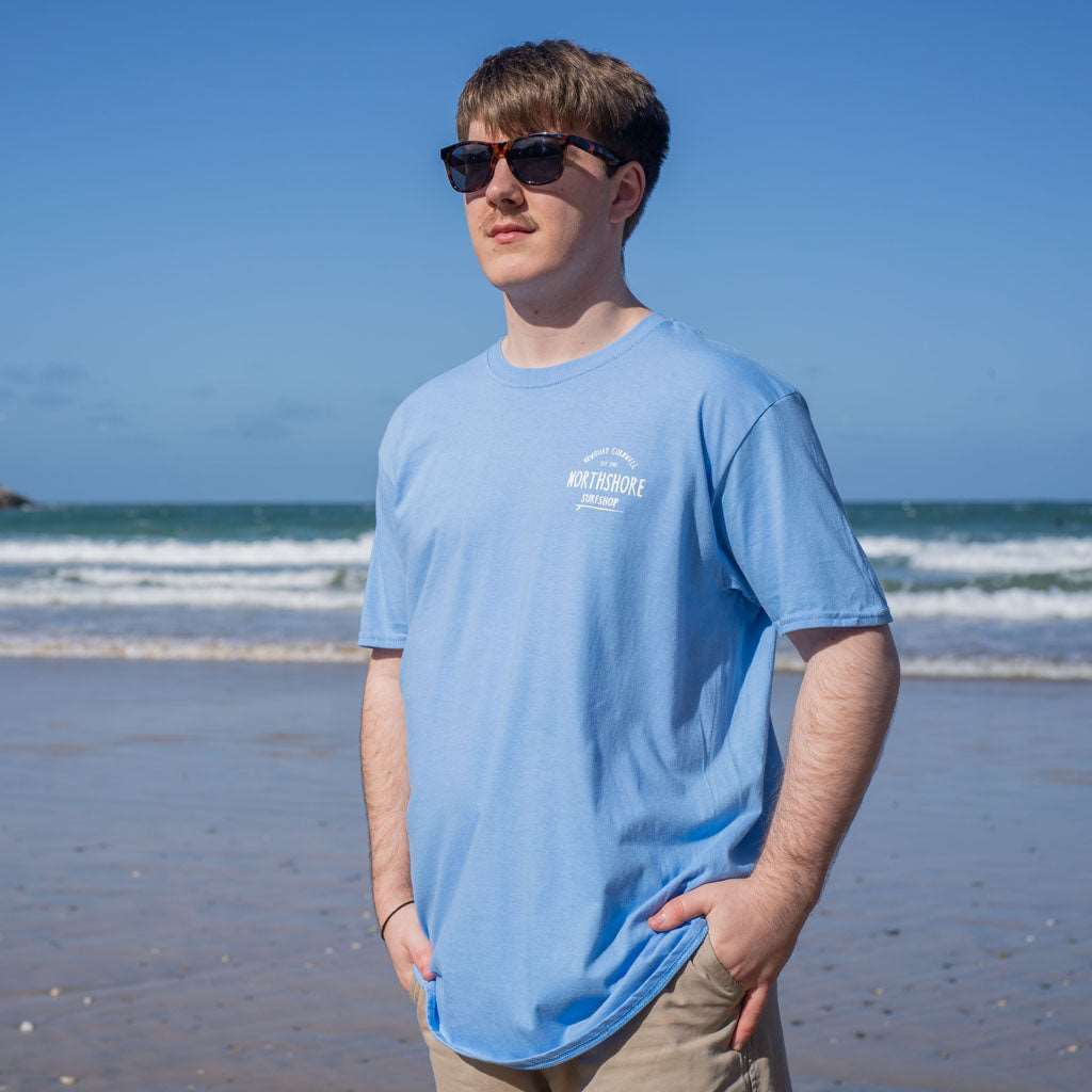 Classic Logo T Shirt | Light Blue | Northshore Surf Shop | T Shirt
