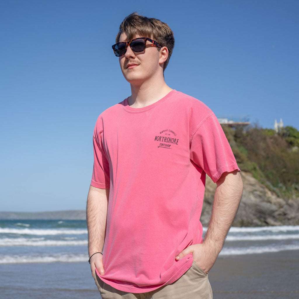 Classic Comfort Colour Tee Shirt | Crunchberry | Northshore Surf Shop | T Shirt - Northshore Newquay - Surf/Skate