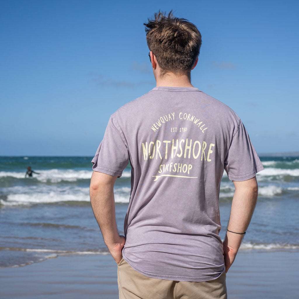 Classic Logo Organic Tee | Orchid Stone | Northshore Surf Shop | T Shirt - Northshore Newquay - Surf/Skate