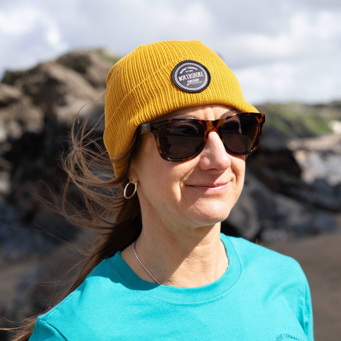 Organic Fisherman’s Beanie Mustard | Northshore Surf Shop | Beanie