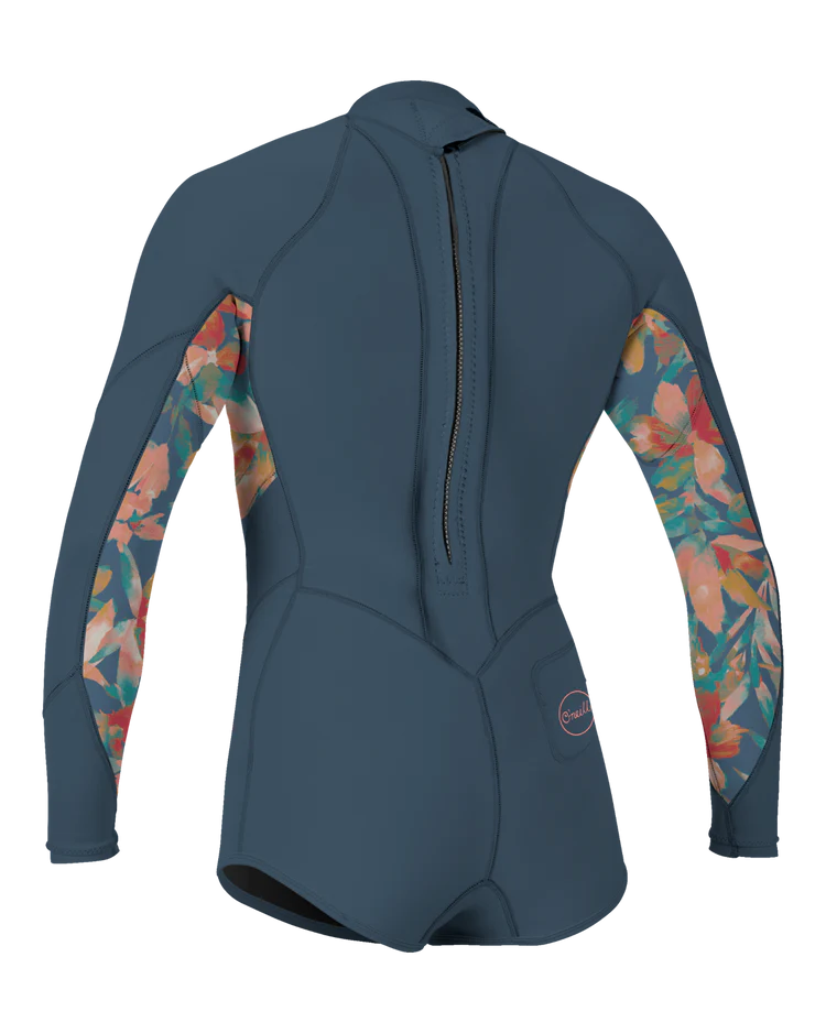 O’Neill Girls Bahia L/S Short Leg Spring Wetsuit - Copenblue | O’neill |