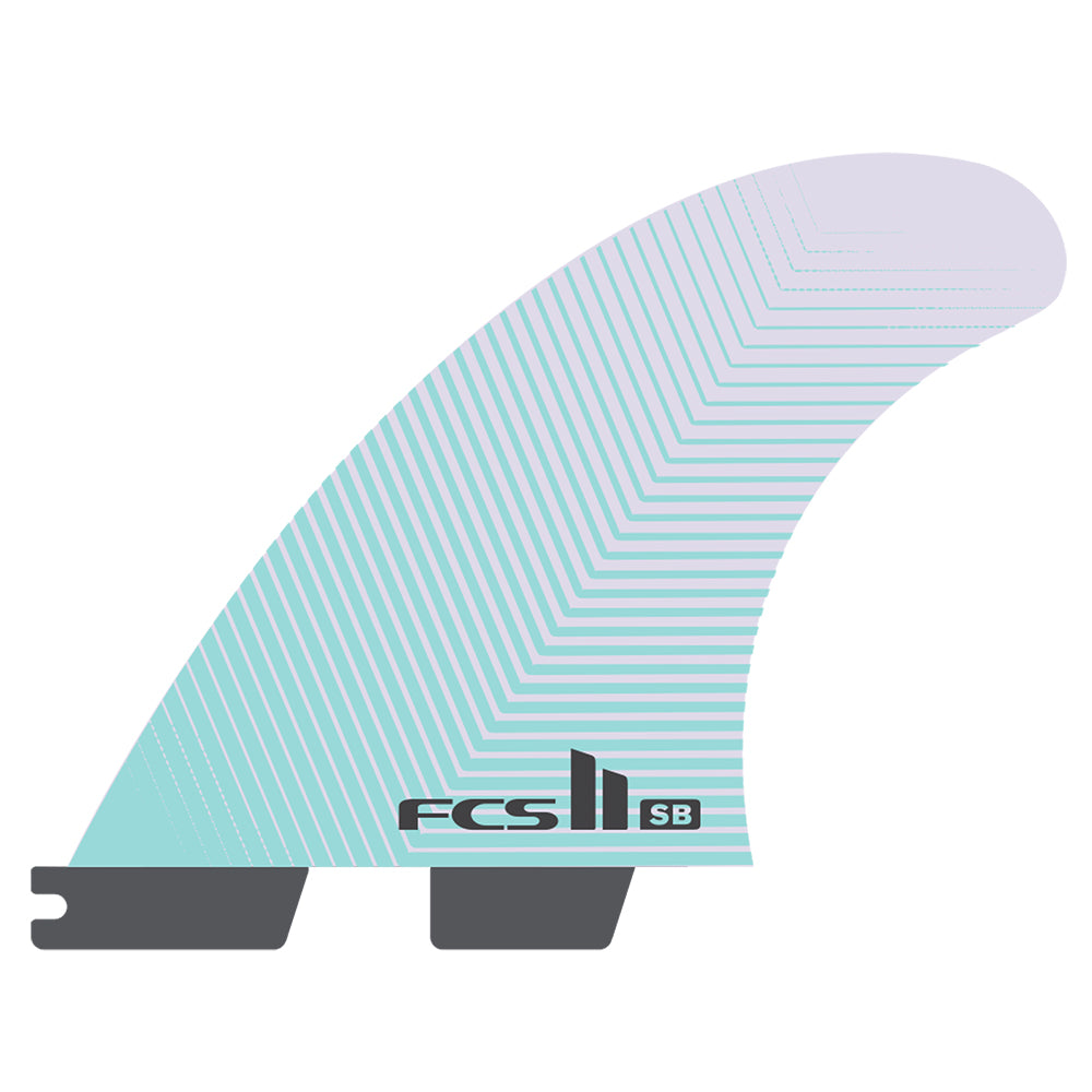 FCS II Sky Brown PC Small Tri Fin Surfboards Fins Small | FCS | Thrusters