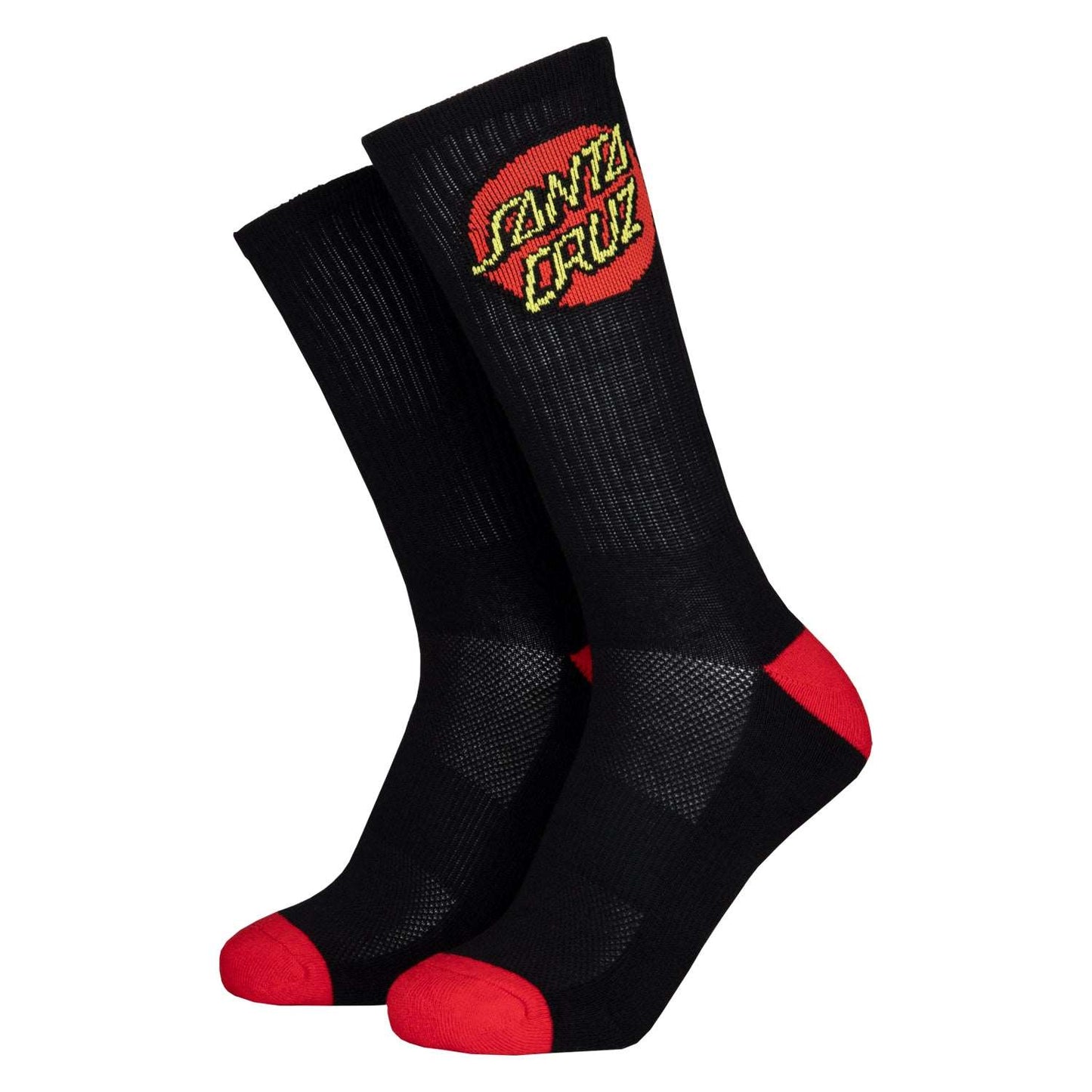 Santa Cruz Classic Dot 2 Pack Socks (Blk/Wht) | Santa Cruz | Sports socks