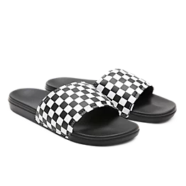 Vans La Costa Slide-Checkerboard (Tru Wht/Blk) Uk 12 | Vans | Sliders