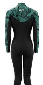 SOLA H2O WOMENS 3/2MM CHEST ZIP SUMMER WETSUIT - SEA PALM | Sola | Summer Wetsuit