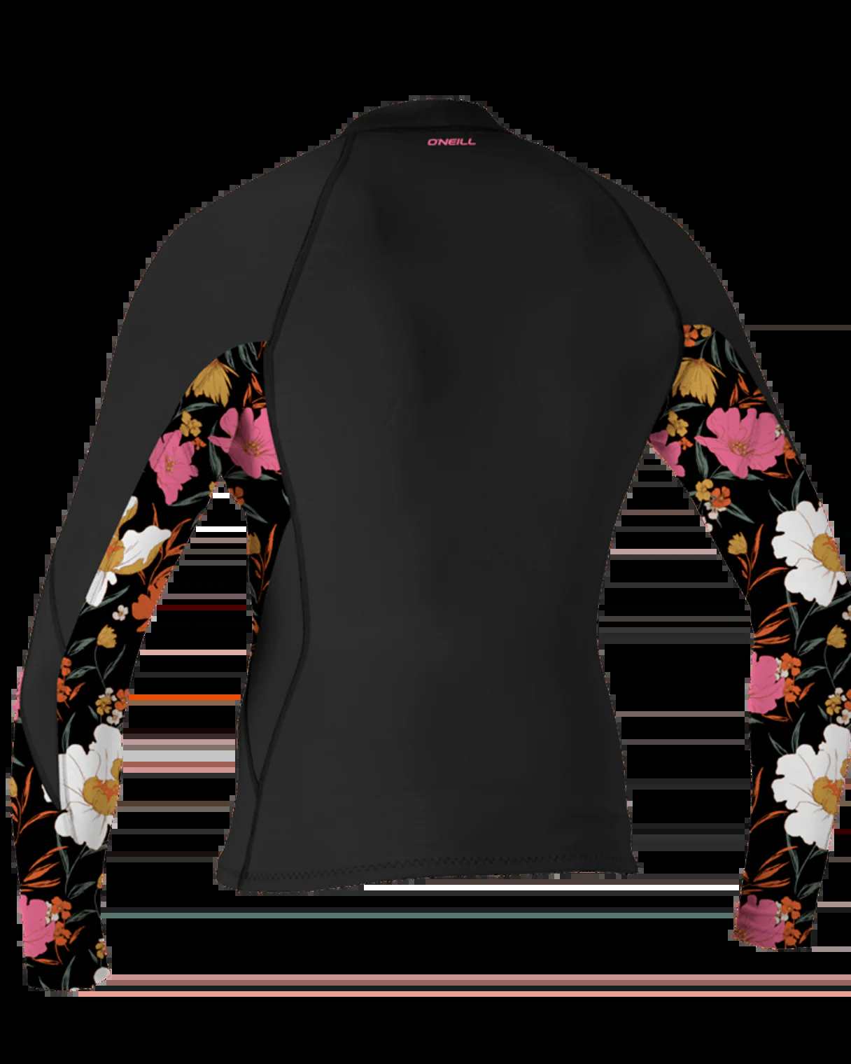 O'NEILL WOMENS BAHIA 1.5MM FRONT-ZIP WETSUIT JACKET BLACK / BLUMCHEN | O’neill | - Northshore Newquay - Surf/Skate