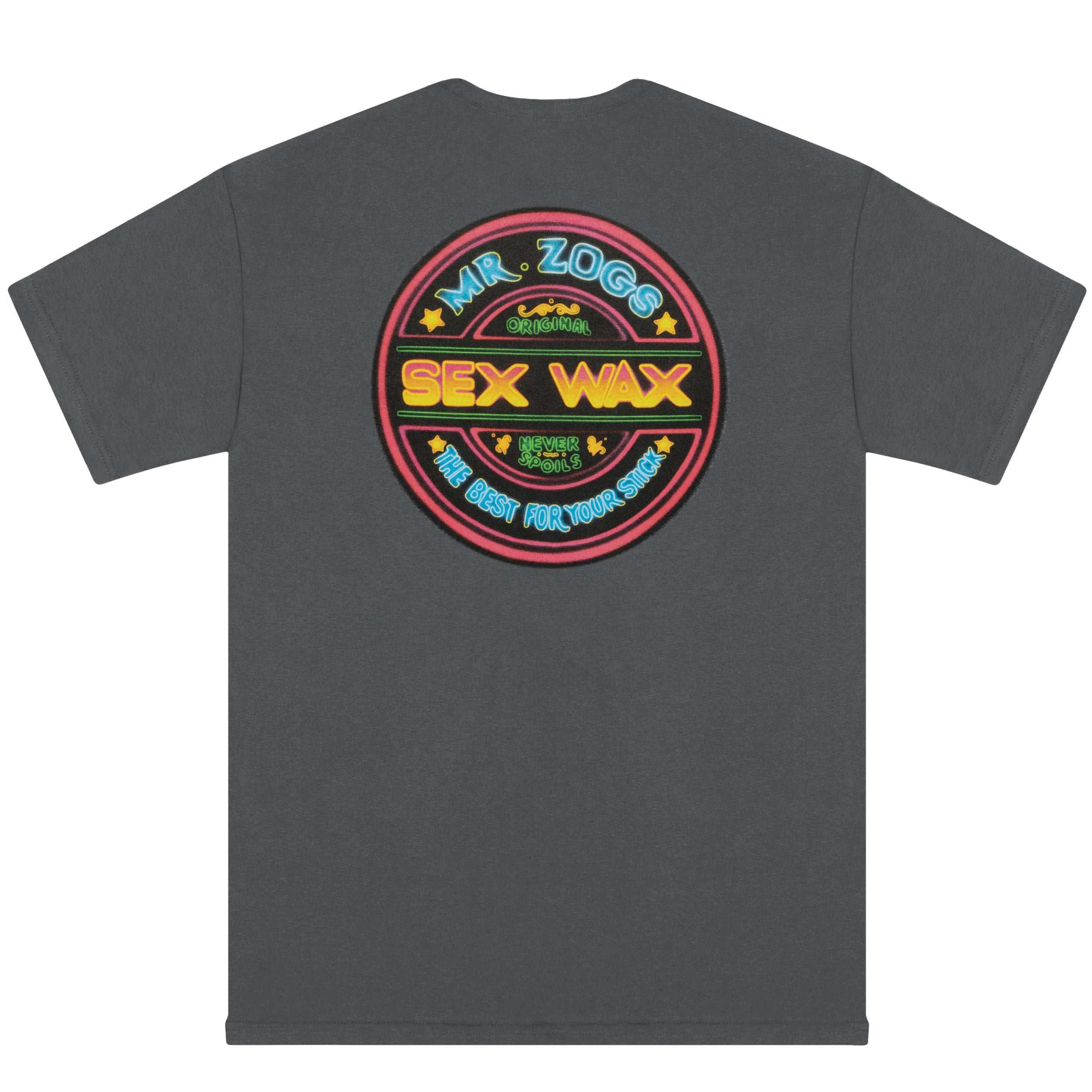 Mr Zogs Sex Wax Neon T-shirt Dark Heather | Mr Zogs Sex Wax | - Northshore Newquay - Surf/Skate