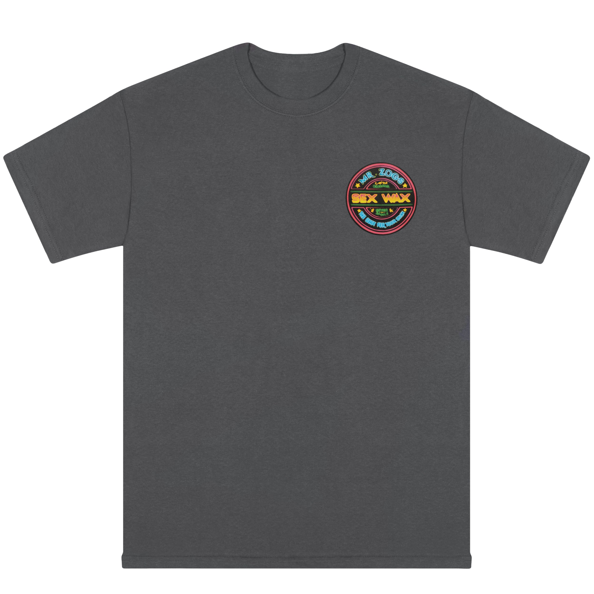 Mr Zogs Sex Wax Neon T-shirt Dark Heather | Mr Zogs Sex Wax | - Northshore Newquay - Surf/Skate