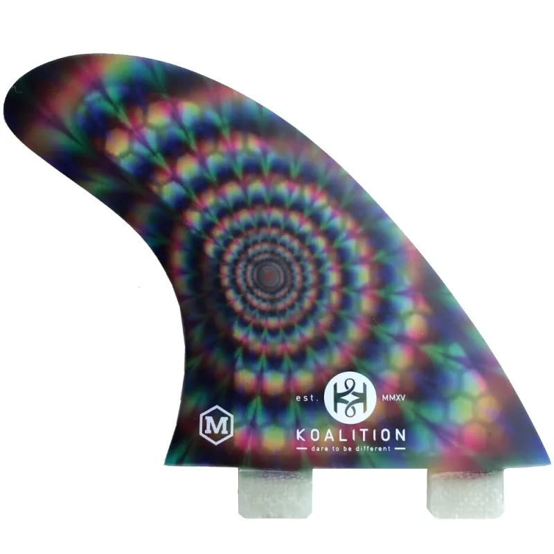 KOALITION all round Tri fin set large - psyche (FCS 1) | Koalition | Fin