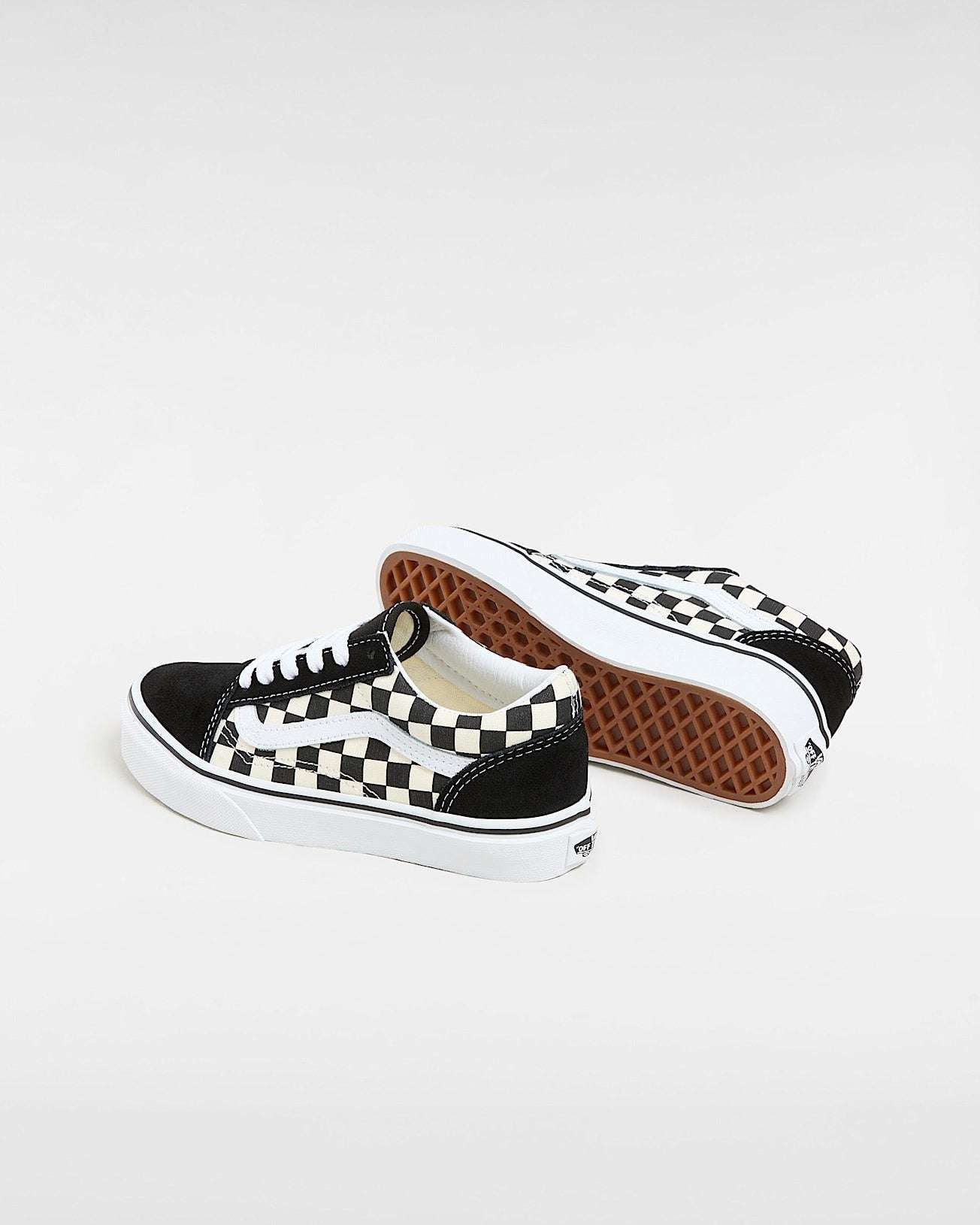 Vans Kids Old Skool-Primary Check-Black/White | Vans | Childrens Shoes - Northshore Newquay - Surf/Skate