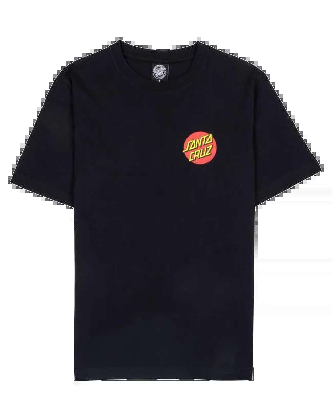 Santa Cruz Classic Dot Chest Logo Tshirt-Black | Santa Cruz | T Shirt