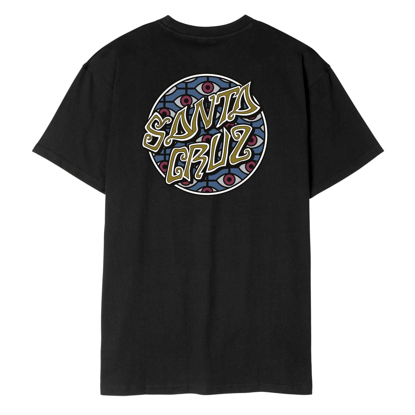 Santa Cruz Salba Eyes Dot Logo Tshirt-Black | Santa Cruz |