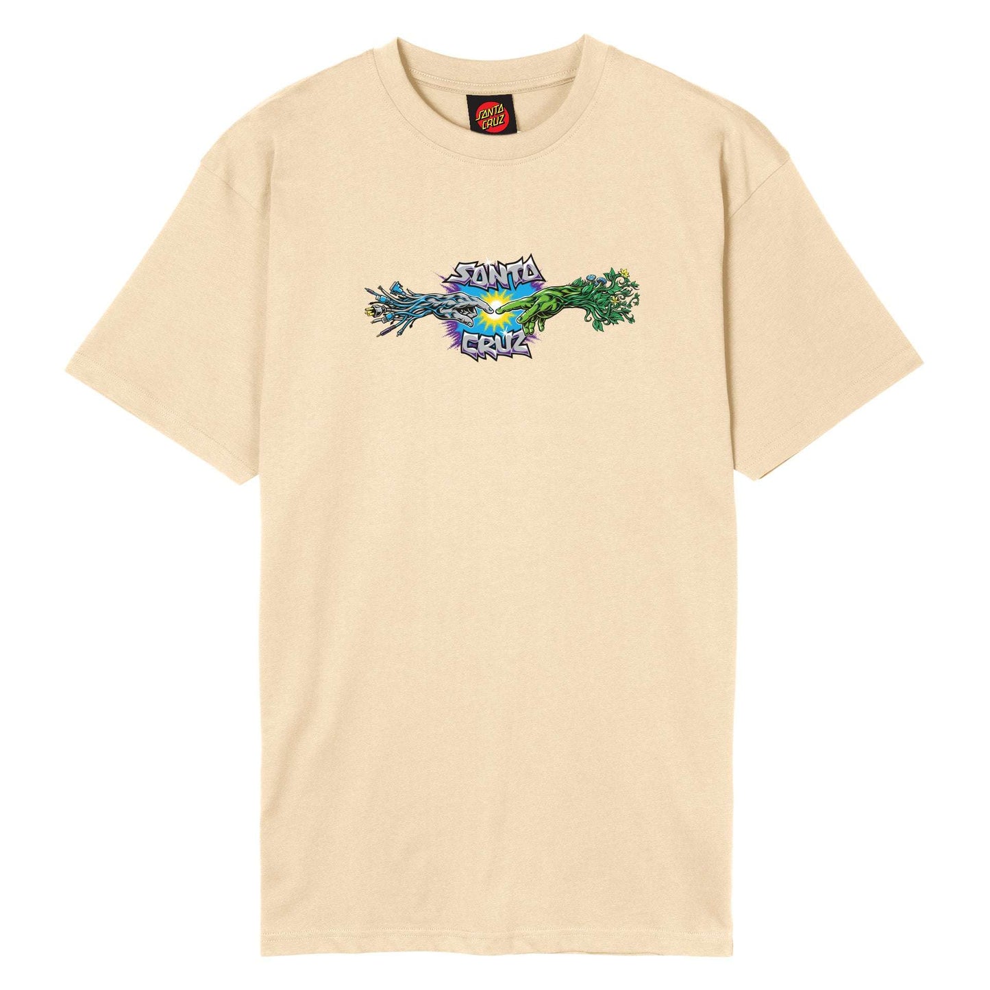 Santa Cruz Wooten Contact Logo Tshirt-Vanilla | Santa Cruz |