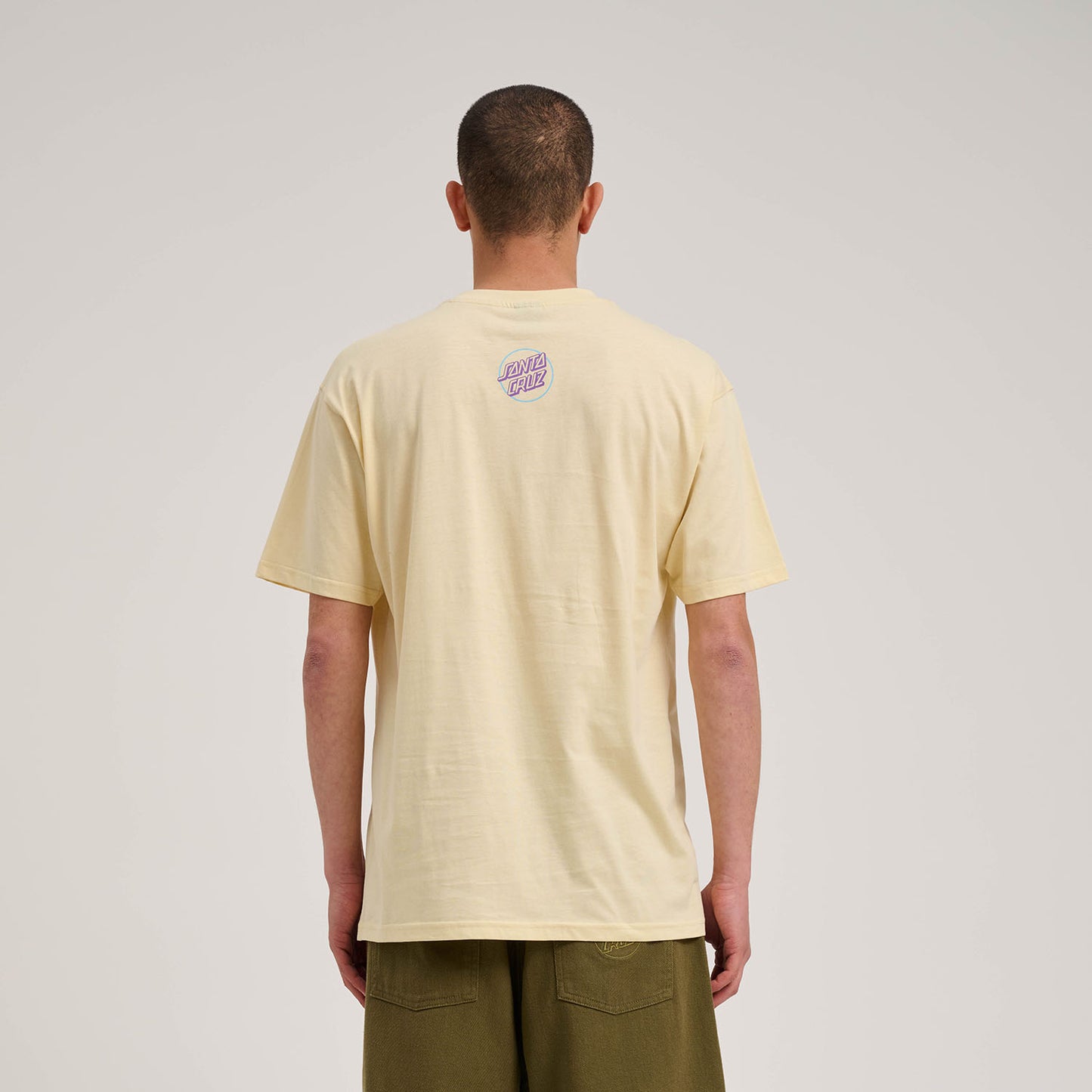 Santa Cruz Wooten Contact Logo Tshirt-Vanilla | Santa Cruz |
