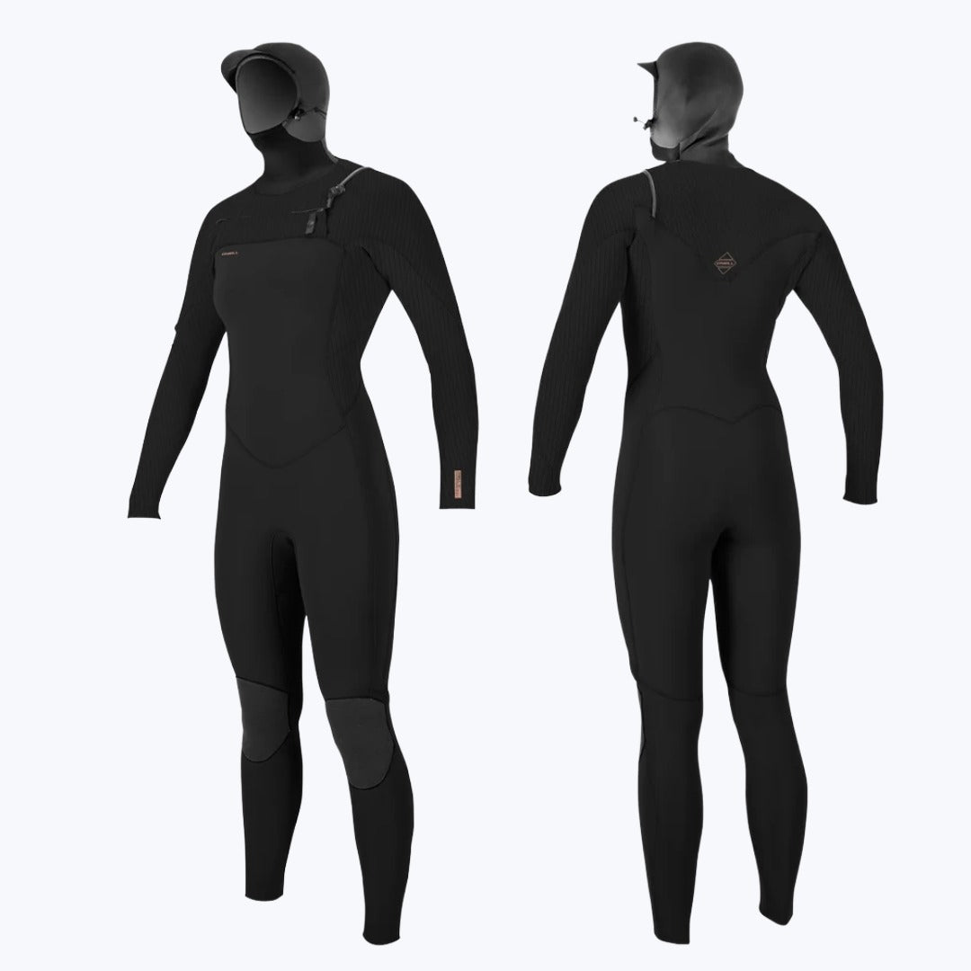 O’NEILL WOMENS HYPERFREAK 5/4+MM CHEST ZIP HOODED WETSUIT | O’neill | Winter Wetsuit - Northshore Newquay - Surf/Skate
